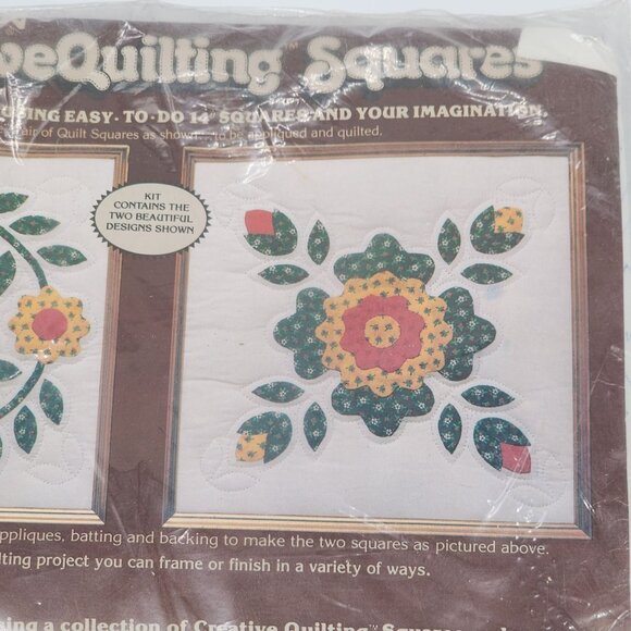 Paragon Creative Quilting Squares Kit Fabric Applique Instructions Flowers - Picture 3 of 6